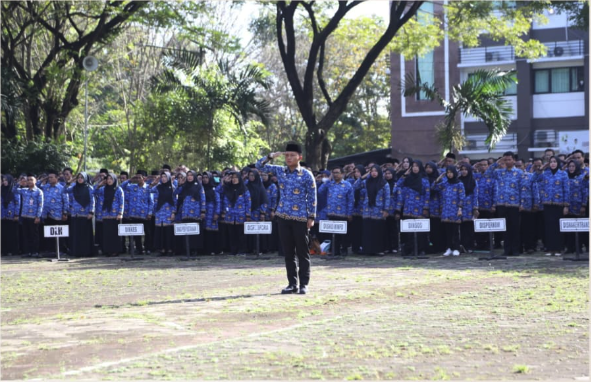 Sinergikan Pemerintah Pusat dan Daerah, Pemkot Serang Adakan Apel Di Hari Otonomi Daerah Ke-29 tahun