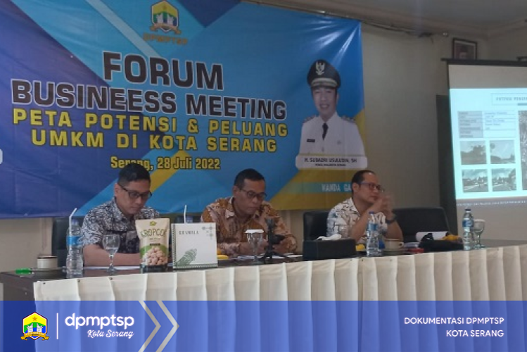 Lewat Forum Business Meeting, DPMPTSP Kota Serang Komitmen Layani Perijinan UMKM